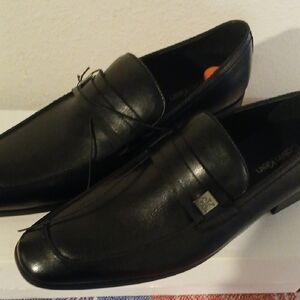 Calvin Klein Men's Elegant Black Slip-Ons